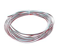 sourcing map 30 Gauge 3 Conductor Electrical Wire Tinned Copper Cable 49FT Flexible Stranded Hook-up Wire for LED Strips Lamps Residential Wiring Car Circuit