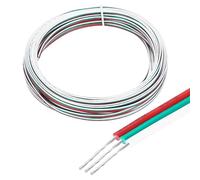 sourcing map 30 Gauge 3 Conductor Electrical Wire Tinned Copper Cable 66FT Flexible Stranded Hook-up Wire for LED Strips Lamps Residential Wiring Car Circuit