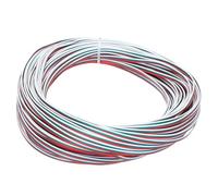 sourcing map 30 Gauge 3 Conductor Electrical Wire Tinned Copper Cable 98FT Flexible Stranded Hook-up Wire for LED Strips Lamps Residential Wiring Car Circuit