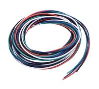sourcing map 30 Gauge PVC Hookup Wire 1.5m/5ft 30AWG Flexible Electrical Wire UL1007 Tinned Copper Stranded 5 Color, 1mm Dia for Model Aircraft Electric Appliances Internal Connect