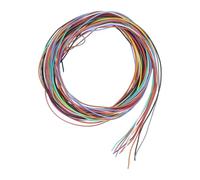 sourcing map 30 Gauge PVC Hookup Wire 3.0m/10ft 30AWG Flexible Electrical Wire Spool Ul1007 Tinned Copper Stranded 10 Color, 0.08cm Dia for Model Aircraft Electric Appliances Internal Connect