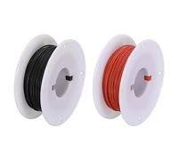 sourcing map 30 Gauge Silicone Wire 30AWG Electrical Wire Stranded Wire Flexible Tinned Copper Wire High Temp Hookup Wire Spool Black and Red 30m/98.4ft for Car Model Electric Appliances 2pcs