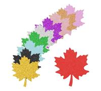 sourcing map 30 Pack Maple Leaf Cutouts Paper Bulletin Board Decorations Multi-Color 3.4x3.4 Inch for Teachers DIY Craft Chalkboard Wall Decoration