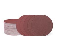 sourcing map 30 Pcs 150mm 6 Inch Sanding Disc 40/60/80/100/120/150/180/240/320/400 Grit Hook and Loop Sandpaper Random Orbital Sander Pads for Woodworking Automotive Metal