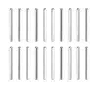 sourcing map 30 pcs 304 Stainless Steel Dowel Pins, 1x15 mm Round Head Flat Chamfered End Metal Dowel Pin Shelf Support Pegs Rod Fasten Elements for Furniture DIY Project