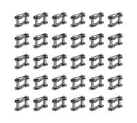 sourcing map 30 Pcs #41 Chain Master Connect Links 16mm Pitch, Carbon Steel Roller Chain Connector Links, Master Link Replacement for Bike Bicycle Go Kart