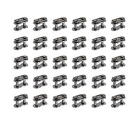 sourcing map 30 Pcs #420 Chain Master Connect Links 16.6mm Pitch, Carbon Steel Roller Chain Connector Links, Master Link Replacement for Bike Bicycle Go Kart