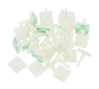 sourcing map 30 Pcs Adhesive PCB Spacer, Sticky Nylon Insulated Standoffs for PCB Board, Supporting Height 0.24", Fits PCB Hole Dia 3mm to 3.2mm, White