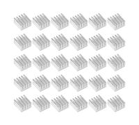 sourcing map 30 Pcs Aluminum Heatsink, Cooling Fins Cooler Aluminum Chipset Heatsink Heat Sink for Cooling IC Chips, Computers, 9mmx9mmx5mm