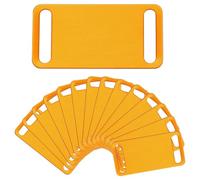 sourcing map 30 Pcs Anodized Aluminum Blank Tags 30 mm Sided Pet ID Stamping Tags, Light Blue