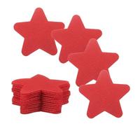 sourcing map 30 Pcs Carpet Spot Markers, 4 Inch Non-Slip Rubber Agility Markers for Classroom Carpet, Stars Spots Dots for Football, Basketball Training Markers, Red