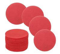 sourcing map 30 Pcs Carpet Spot Markers, 4 Inch Non-Slip Rubber Agility Markers for Classroom Carpet, Circles Spots Dots for Football, Basketball Training Markers, Red