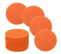 sourcing map 30 Pcs Carpet Spot Markers, 4 Inch Non-Slip Rubber Agility Markers for Classroom Carpet, Circles Spots Dots for Football, Basketball Training Markers, Orange