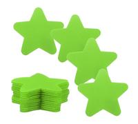 sourcing map 30 Pcs Carpet Spot Markers, 4 Inch Non-Slip Rubber Agility Markers for Classroom Carpet, Stars Spots Dots for Football, Basketball Training Markers, Green