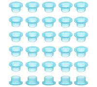 sourcing map 30 Pcs Faucet Leak-Proof Sealing Gasket, Silicone Faucet Sealing Gasket, Universal Leak-Proof Silicone Plug for Pipe Plugs, Prevent Leaks in Pipe Systems, Blue