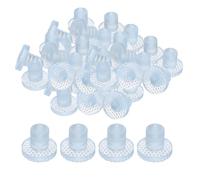 sourcing map 30 Pcs Glass Table Top Bumpers with Stem, 22.4mm/0.88" Furniture Glass Table Top Anti-Slip Pads Clear Rubber Grippers Table Spacers for 10.3mm/0.41" Hole Table Furniture Cabinet