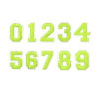 sourcing map 30 Pcs Iron on Number Patches, Number Patches Iron on 1.5 Inch Green Small Numbers for Clothing Embroidered Patches for Clothes Hats Socks DIY