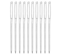 sourcing map 30 Pcs Large Eye Sewing Needles, 2.36 Inch 2mm High Carbon Iron Embroidery Thread Needle Sewing Blunt Needle Knitting Needles for Hand Sewing Art Crafts, Silver