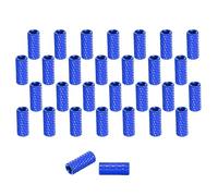 sourcing map 30 Pcs M3 x 12mm Knurled Aluminum Standoff Mesh Spacer Column for FPV Drone RC Airplane Racing Car Simracing, Dark Blue