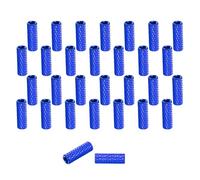 sourcing map 30 Pcs M3 x 15mm Knurled Aluminum Standoff Mesh Spacer Column for FPV Drone RC Airplane Racing Car Simracing, Dark Blue