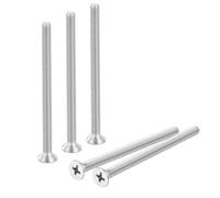 sourcing map 30 pcs M4-0.7x60 Machine Screws Phillips Pan Cross Head Screws Fasteners Bolts 304 Stainless Steel Silver for Wall Socket,House Repairs