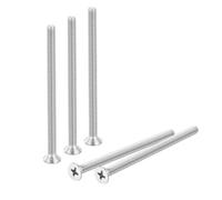 sourcing map 30 pcs M4-0.7x65 Machine Screws Phillips Pan Cross Head Screws Fasteners Bolts 304 Stainless Steel Silver for Wall Socket,House Repairs