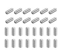 sourcing map 30 Pcs M5-0.8 x 10mm Grub Screws, 304 Stainless Steel Cup Point Allen Head Screws Internal Hex Socket Drive for Bathroom Fixtures Repair Furniture DIY Project