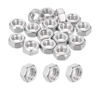 sourcing map 30 Pcs M6x1mm Hex Nuts, 316 Stainless Steel Metric Coarse Thread Hexagonal Hardware Nuts Fasteners for Electronic, Machine, DIY