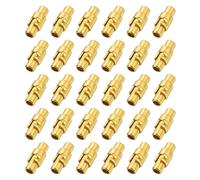 sourcing map 30 Pcs Magnetic Clasps, 0.12" Leather Cord End Caps Magnetic Bracelet Clasps and Closures for Jewelry Making DIY Bracelet Closures, Gold