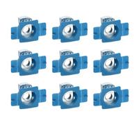 sourcing map 30 Pcs Nylon Strut Cone Nut, M10x1.5mm Nylon Channel Squeeze Nut with Twist Tab for Strut Channel Support Systems Solar Panels Mounting