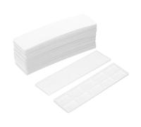 sourcing map 30 Pcs Plastic Flat Shims for Leveling, 3mm(1/8") Structural Tile Composite Shims, Plastic Glazing Blocks for Home Improvement, Window, Toilet, Table, White