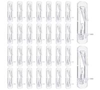 sourcing map 30 Pcs Plastic Locking Shelf Pins, Self-Locking Shelves Support Pegs Clear Brackets Clips Fit 6.9mm Hole 5/8"(16mm) Thick Shelf for Bookcase, Closet, Kitchen Furniture