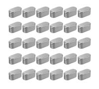 sourcing map 30 Pcs Round Ended Feather Key, 10x6x6mm Carbon Steel Drive Shaft Parallel Keys Keyway Stock Assortment for Mechanical Fasteners Industry