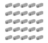 sourcing map 30 Pcs Round Ended Feather Key, 20x8x7mm Carbon Steel Drive Shaft Parallel Keys Keyway Stock Assortment for Mechanical Fasteners Industry