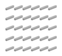 sourcing map 30 Pcs Round Ended Feather Key, 30x6x6mm Carbon Steel Drive Shaft Parallel Keys Keyway Stock Assortment for Mechanical Fasteners Industry