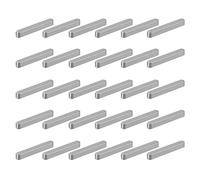 sourcing map 30 Pcs Round Ended Feather Key, 40x5x5mm Carbon Steel Drive Shaft Parallel Keys Keyway Stock Assortment for Mechanical Fasteners Industry