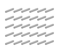 sourcing map 30 Pcs Round Ended Feather Key, 40x6x6mm Carbon Steel Drive Shaft Parallel Keys Keyway Stock Assortment for Mechanical Fasteners Industry