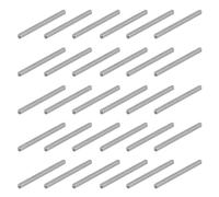 sourcing map 30 Pcs Round Ended Feather Key, 50x3x3mm Carbon Steel Drive Shaft Parallel Keys Keyway Stock Assortment for Mechanical Fasteners Industry