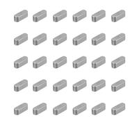 sourcing map 30 Pcs Round Ended Feather Key, 8x4x4mm Carbon Steel Drive Shaft Parallel Keys Keyway Stock Assortment for Mechanical Fasteners Industry