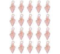 sourcing map 30 Pcs Snail Charm, Gold Plated Charm for DIY Mobile Phone Accessories Keychain Crafting, 19x9mm, Pink