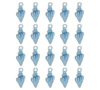 sourcing map 30 Pcs Snail Charm, Gold Plated Charm for DIY Mobile Phone Accessories Keychain Crafting, 19x9mm, Blue
