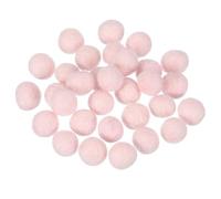 sourcing map 30 Pcs Wool Felt Balls Beads, 0.6 Inch Felt Pom Poms for Crafts, Handmade Pompoms Bulk Small Bead for Nursery Handicrafts and DIY Art Decoration, Light Pink