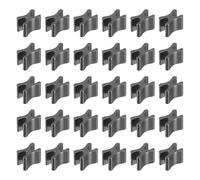 sourcing map 30 Pcs Zipper Slider Retainers, #5 Zipper Bottom Stoppers Closed-end Slider Replacing for Bags Jackets Coats Clothes DIY Sewing Replacement Accessories Suitcases, Black