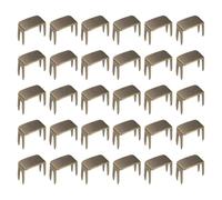 sourcing map 30 Pcs Zipper Stopper, #10 Top & Bottom Zipper Stops Repair Kit Metal Bottom Replacement Stops for Bags Jackets Coats Rescue Repair DIY Sewing Projects,(Bronze)