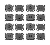 sourcing map 30 Sets Magnetic Snaps Button, 10mm/0.39" Metal Plum Magnetic Sew in Clasps Button Hardware Accessories for Clothes Bag Leather DIY Handbag Purse Wallet Craft, Black