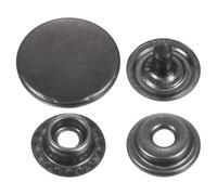 sourcing map 30 Sets Press-Stud Cap Buttons 17mm Metal Snap Fastener Alloy Sew-on Snap Buttons for Bags Leathers Marine Boats Canvas, Gun