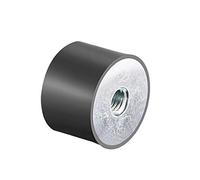 sourcing map 30 x 20mm M8 Female Thread Rubber Mounts,Vibration Isolator,Replaces Anti Vibration Pads Flat Silentblock Base Block