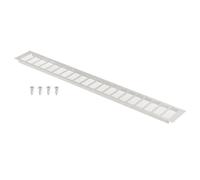 sourcing map 30 x 4 Inch Door Air Vent Cover, 1 Set Heavy Duty Aluminum Grille Ventilation Cover Louvered with 4 Mounting Screws for Cabinet Wardrobe Door, Grey