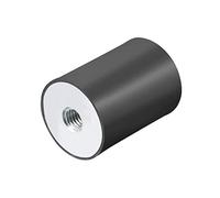 sourcing map 30 x 40mm M8 Thread Female Rubber Mounts,Vibration Isolators,Replaces Anti Vibration Pads Flat Silentblock Base Block