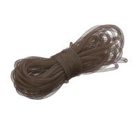 sourcing map 30 Yards Mesh Tube 3/8 Inch Decor Tubing Flex for Wreath, Gift, Decorations Birthday, and Wedding Party,DIY Craft - Brown